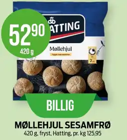 Kiwi HATTING Møllehjul sesamfrø tilbud