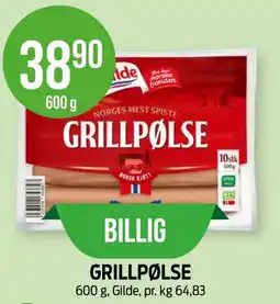 Kiwi GILDE Grillpølse tilbud