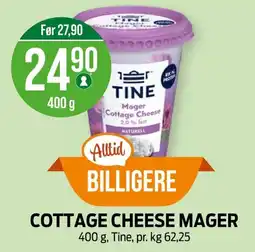 Kiwi TINE Cottage cheese mager tilbud
