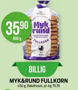 Kiwi BAKEHUSET Myk&rund fullkorn tilbud