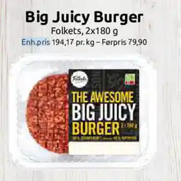 Joker FOLKETS Big juicy burger tilbud