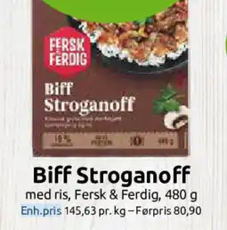 Joker FERSK & FERDIG Biff stroganoff tilbud
