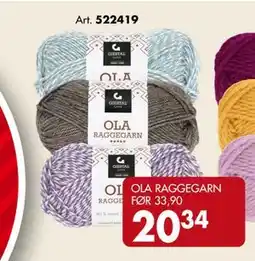 Sparkjøp OLA RAGGEGARN tilbud