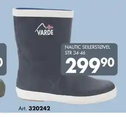 Sparkjøp NAUTIC SEILERSTØVEL STR 34-46 tilbud