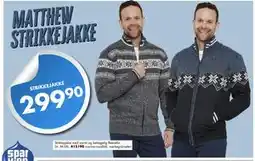 Sparkjøp STRIKKEJAKKE tilbud