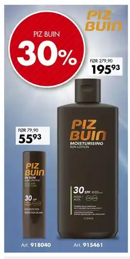 Sparkjøp PIZ BUIN tilbud