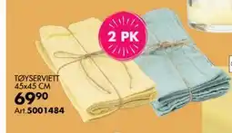 Sparkjøp TØYSERVIETT 45x45 CM tilbud