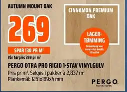Coop Obs Pergo otra pro rigid 1-stav vinylgulv tilbud