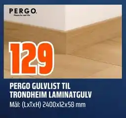 Coop Obs Pergo gulvlist til trondheim laminatgulv tilbud