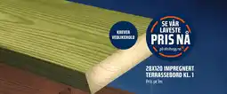 Coop Obs 28x120 Impregnert terrassebord kl. 1 tilbud
