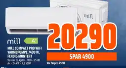 Coop Obs Mill compact pro wifi varmepumpe 7400 w, ferdig montert tilbud
