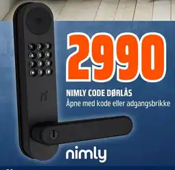 Coop Obs Nimly code dørlås tilbud