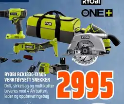 Coop Obs RYOBI RCK183C-1X40S Verktøysett snekker tilbud