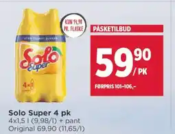 Meny Solo Super 4 pk tilbud