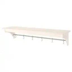 IKEA Tornviken Vegghylle, offwhite, 120 cm tilbud