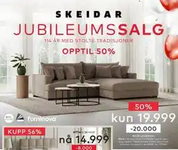 Skeidar Rossi Lux 2-seter tilbud