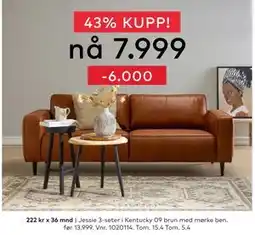 Skeidar Jessie 3-seter tilbud