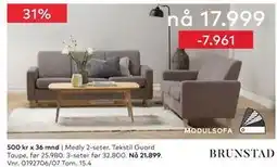 Skeidar Medly 2-seter tilbud