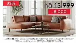 Skeidar Jessie hjørnesofa tilbud