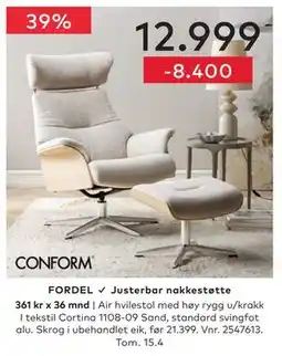 Skeidar Air hvilestol tilbud