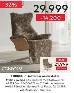 Skeidar Air lenestol tilbud