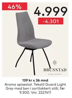 Skeidar Aroma spisestol tilbud