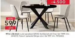 Skeidar Saturn spisestol tilbud