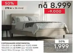 Skeidar COPENHAGEN KONTINENTAL tilbud