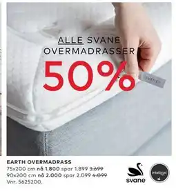 Skeidar EARTH OVERMADRASS tilbud