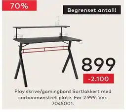 Skeidar Play skrive/gamingbord tilbud