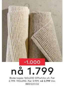 Skeidar Bodø teppe tilbud