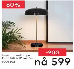 Skeidar Leonora bordlampe tilbud