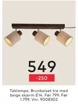 Skeidar Taklampe tilbud