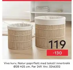 Skeidar Viva kurv tilbud