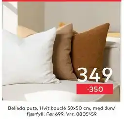 Skeidar Belinda pute tilbud