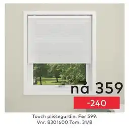 Skeidar Touch plissegardin tilbud