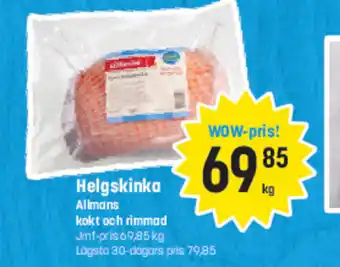 Helgskinka Allmans kokt och rimmad