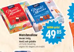 Eurocash Marshmallow Wedel 340g Vanilj och grädde tilbud