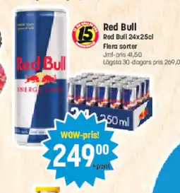 Eurocash Red Bull Red Bull Flera sorter tilbud