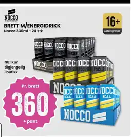 Sport Outlet Nocco Brett m/energidrikk tilbud