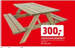 jem & fix Junior bord/benkesett tilbud