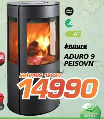Coop Byggmix Aduro 9 peisovn tilbud