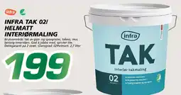 Coop Byggmix Infra tak 02/ helmatt interiørmaling tilbud