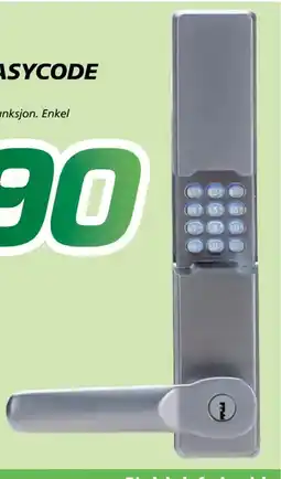 Coop Byggmix Easy Access easycode V2 kodelås tilbud