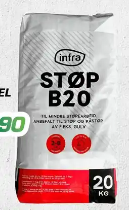Coop Byggmix Infra B20 Støpemørtel tilbud