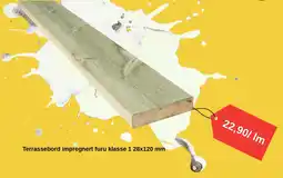 Montér Terrassebord impregnert furu klasse 1 tilbud