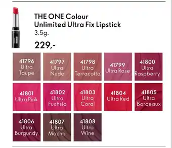 Oriflame THE ONE Colour Unlimited Ultra Fix Lipstick tilbud