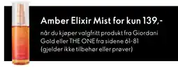 Oriflame Amber Elixir Mist tilbud