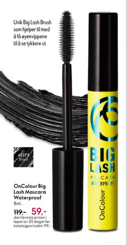 Oriflame OnColour Big Lash Mascara Waterproof tilbud
