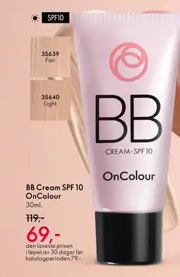 Oriflame BB Cream SPF 10 OnColour tilbud